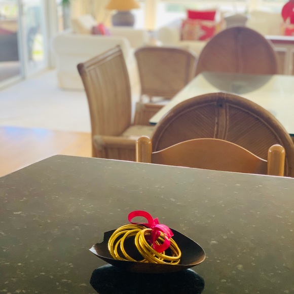 BuDhaGirl All Weather Gold Bangles Medium - Picture 5 of 15